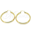Argolla Grande 02.170.0235.50 Oro Laminado, Pulido, Tono Dorado