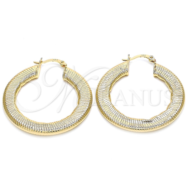 Argolla Mediana 02.170.0226.1.40 Oro Laminado, Pulido, Tono Dorado