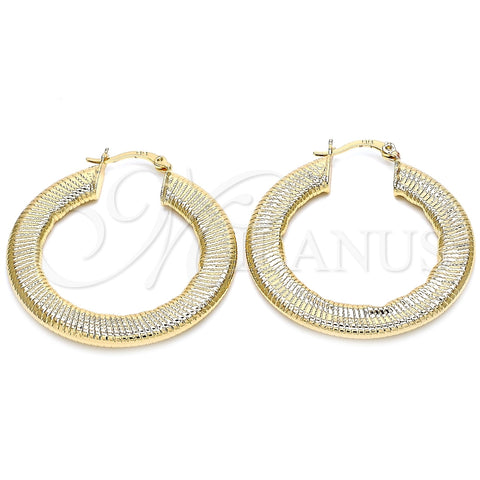 Argolla Mediana 02.170.0226.1.40 Oro Laminado, Pulido, Tono Dorado