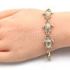 Pulsera Elegante 03.63.1874.07 Oro Laminado, Diseño de Tortuga, Pulido, Tono Dorado (04 MM Thickness, 7 Inches Length)