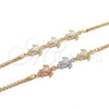 Pulsera Elegante 03.63.1874.07 Oro Laminado, Diseño de Tortuga, Pulido, Tono Dorado (04 MM Thickness, 7 Inches Length)