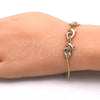 Pulsera Bolo Ajustable 03.63.1884.12 Oro Laminado, Diseño de Delfín, Pulido, Tono Dorado (01 MM Thickness, 12 Inches Length)
