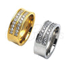 Anillo de Hombre 01.328.0001.09 Acero Inoxidable, con Zirconia Cubica Blanca, Pulido, Tono Plateado (Tamaño 9)