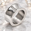 Anillo de Hombre 01.328.0005.11 Acero Inoxidable, con Zirconia Cubica Blanca, Pulido, Tono Plateado (Tamaño 11)