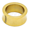 Anillo de Hombre 01.328.0005.1.10 Acero Inoxidable, con Blanca Zirconia Cubica, Pulido, Tono Dorado (Size 10)