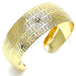 Aro Individual 07.329.0001 Oro Laminado, Diseño de Llave Griega, Pulido, Tono Dorado (Thickness, One size fits all)