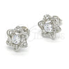 Arete Dormilona 02.285.0070 Plata Rodinada, con Zirconia Cubica Blanca, Pulido, Crudo