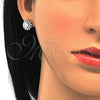 Arete Dormilona 02.286.0019 Plata Rodinada, con Zirconia Cubica Blanca, Pulido, Crudo