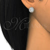 Arete Dormilona 02.286.0019 Plata Rodinada, con Zirconia Cubica Blanca, Pulido, Crudo