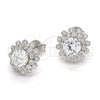 Arete Dormilona 02.286.0019 Plata Rodinada, con Zirconia Cubica Blanca, Pulido, Crudo