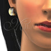 Argolla Huggie 02.163.0058.15 Oro Laminado, Pulido, Tres Tonos