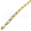 Pulsera Básica 03.145.0007.08 Oro Laminado, Pulido, Tono Dorado (05 MM Thickness, 1 Inches Length)