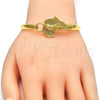 Aro Individual 07.192.0031.04 Oro Laminado, Diseño de Leon, Pulido, Tono Dorado (05 MM Thickness, Size 4 (2.25 Diameter))