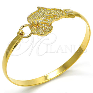 Aro Individual 07.192.0031.04 Oro Laminado, Diseño de Leon, Pulido, Tono Dorado (05 MM Thickness, Size 4 (2.25 Diameter))