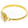 Aro Individual 07.192.0032.04 Oro Laminado, Diseño de Águila y Ancla, Pulido, Tono Dorado (05 MM Thickness, Size 4 (2.25 Diameter))