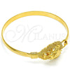 Aro Individual 07.192.0033.04 Oro Laminado, Diseño de Leon, Pulido, Tono Dorado (05 MM Thickness, Size 4 (2.25 Diameter))