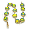 Pulsera Elegante 03.169.0003.08 Oro Laminado, Diseño de Flor, Pulido, Tono Dorado (10 MM Thickness, 8 Inches Length)