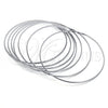 Aro Semanario 07.244.0008.06 Acero Inoxidable, Pulido, Tono Plateado (02 MM Thickness, Size 6 (2.75 Diameter))