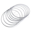 Aro Semanario 07.244.0008.06 Acero Inoxidable, Pulido, Tono Plateado (02 MM Thickness, Size 6 (2.75 Diameter))