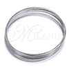 Aro Semanario 07.244.0008.06 Acero Inoxidable, Pulido, Tono Plateado (02 MM Thickness, Size 6 (2.75 Diameter))