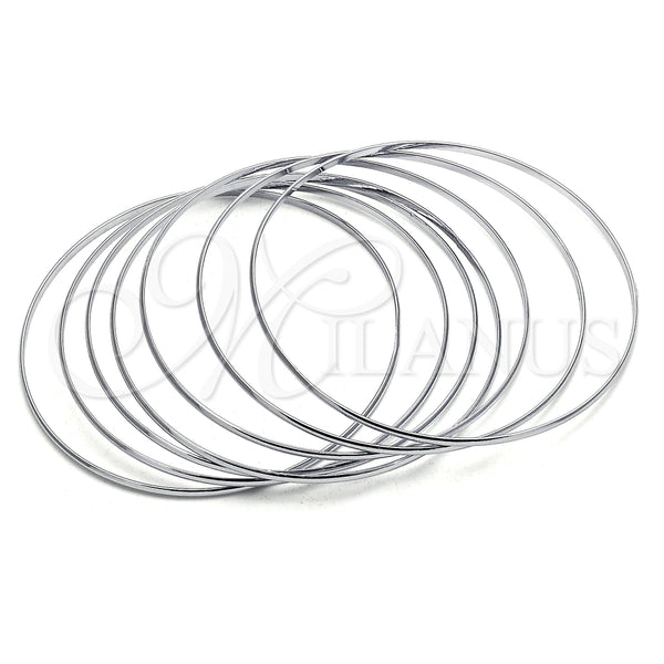 Aro Semanario 07.244.0008.06 Acero Inoxidable, Pulido, Tono Plateado (02 MM Thickness, Size 6 (2.75 Diameter))