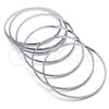 Aro Semanario 07.244.0009.05 Acero Inoxidable, Pulido, Tono Plateado (04 MM Thickness, Size 5 (2.50 Diameter))