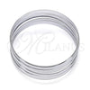 Aro Semanario 07.244.0009.05 Acero Inoxidable, Pulido, Tono Plateado (04 MM Thickness, Size 5 (2.50 Diameter))