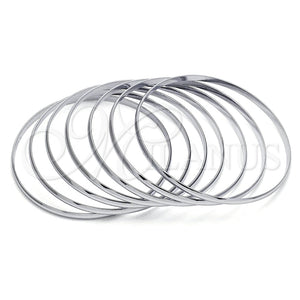 Aro Semanario 07.244.0009.05 Acero Inoxidable, Pulido, Tono Plateado (04 MM Thickness, Size 5 (2.50 Diameter))