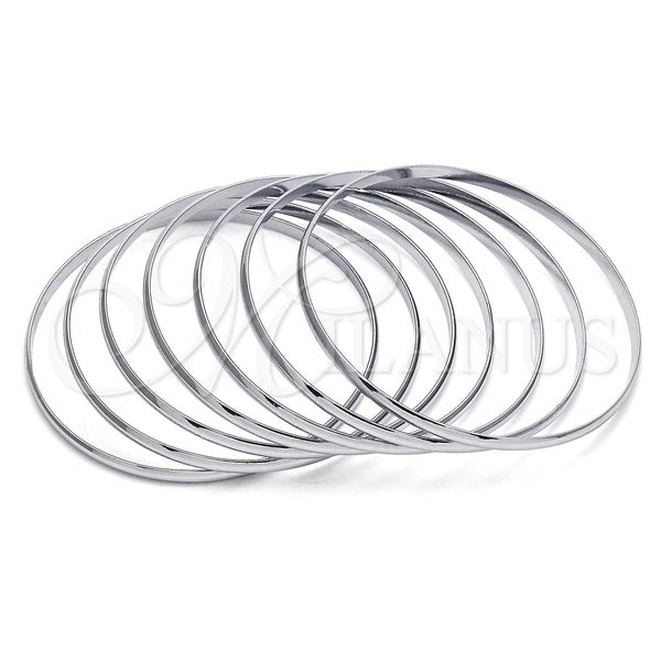 Aro Semanario 07.244.0009.05 Acero Inoxidable, Pulido, Tono Plateado (04 MM Thickness, Size 5 (2.50 Diameter))
