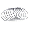 Aro Semanario 07.244.0009.05 Acero Inoxidable, Pulido, Tono Plateado (04 MM Thickness, Size 5 (2.50 Diameter))