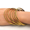 Aro Semanario 07.244.0009.1.05 Acero Inoxidable, Pulido, Tono Dorado (04 MM Thickness, Size 5 (2.50 Diameter))