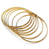 Aro Semanario 07.244.0009.1.05 Acero Inoxidable, Pulido, Tono Dorado (04 MM Thickness, Size 5 (2.50 Diameter))