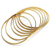Aro Semanario 07.244.0009.1.05 Acero Inoxidable, Pulido, Tono Dorado (04 MM Thickness, Size 5 (2.50 Diameter))