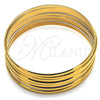 Aro Semanario 07.244.0009.1.05 Acero Inoxidable, Pulido, Tono Dorado (04 MM Thickness, Size 5 (2.50 Diameter))