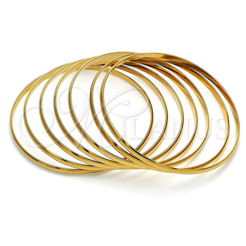 Aro Semanario 07.244.0009.1.05 Acero Inoxidable, Pulido, Tono Dorado (04 MM Thickness, Size 5 (2.50 Diameter))
