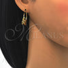 Argolla Pequeña 02.244.0016.25 Acero Inoxidable, Diseño de Corazón, con Blanca Zirconia Cubica, Pulido, Tono Dorado