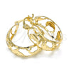 Argolla Pequeña 02.106.0034.20 Oro Laminado, Diseño de Delfín, Pulido, Tono Dorado