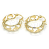 Argolla Pequeña 02.106.0034.20 Oro Laminado, Diseño de Delfín, Pulido, Tono Dorado