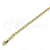 Gargantilla Basica 04.213.0137.20 Oro Laminado, Diamantado, Tono Dorado (03 MM Thickness, 20 Inches Length)