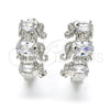Argolla Huggie 02.210.0160.4.15 Rodio Laminado, Diseño de Elefante, con Zirconia Cubica Blanca, Pulido, Rodinado