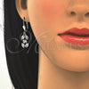 Juego de Arete y Dije de Adulto 10.210.0067.5 Rodio Laminado, con Zirconia Cubica Blanca, Pulido, Rodinado