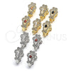 Argolla Huggie 02.217.0096.3.15 Rodio Laminado, con Zirconia Cubica Blanca, Pulido, Rodinado