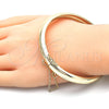 Aro Individual 07.168.0015.1.05 Oro Laminado, Diamantado, Tono Dorado (Thickness, Size 5 (2.50 Diameter))