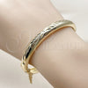 Aro Individual 07.168.0015.1.05 Oro Laminado, Diamantado, Tono Dorado (Thickness, Size 5 (2.50 Diameter))