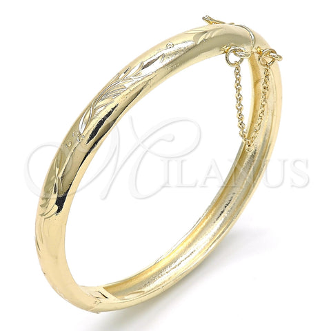 Aro Individual 07.168.0015.1.05 Oro Laminado, Diamantado, Tono Dorado (Thickness, Size 5 (2.50 Diameter))