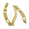 Pulsera con Placa 03.334.0003.06 Oro Laminado, Pulido, Tono Dorado (05 MM Thickness, 6 Inches Length)