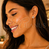 Arete Dormilona 02.336.0012 Plata Rodinada, con Zirconia Cubica Blanca, Pulido, Rodinado