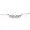 Collares con Dije 04.336.0003.16 Plata Rodinada, con Zirconia Cubica Blanca, Pulido, Rodinado (Grosor 01 MM, 16 Pulgadas de Largo)