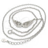 Collares con Dije 04.336.0034.16 Plata Rodinada, con Zirconia Cubica Blanca, Pulido, Rodinado (Grosor 01 MM, 16 Pulgadas de Largo)