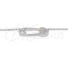 Collares con Dije 04.336.0047.16 Plata Rodinada, con Zirconia Cubica Blanca, Pulido, Rodinado (Grosor 01 MM, 16 Pulgadas de Largo)
